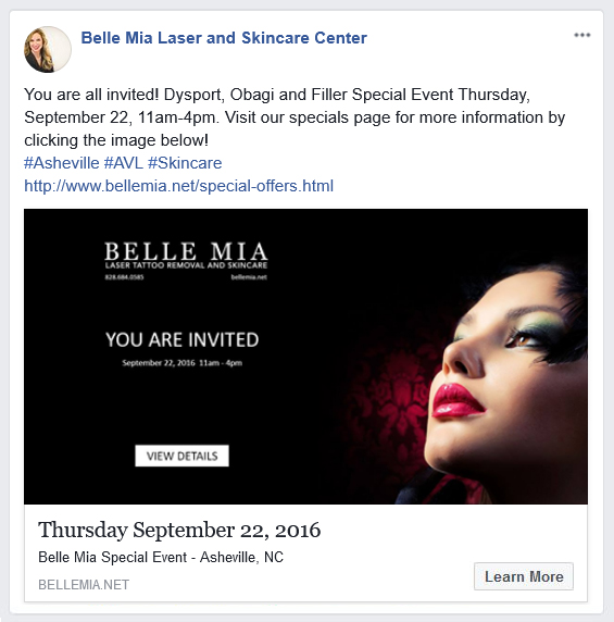 event marketing on Facebook